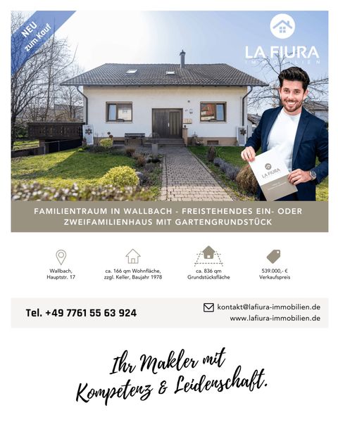 LFI | Familientraum in Wallbach - Großzügiges Ein- oder Zweifamilienhaus mit Gartengrundstück